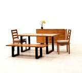 Lance Modern Ash Wood Dining Chair with Cushion (Set of 2)
