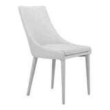 Lane Modern White Leatherette Dining Chair