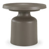 Lanuza Outdoor Taupe End Table