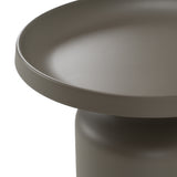 Lanuza Outdoor Taupe End Table