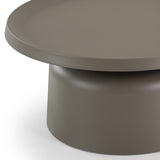 Lanuza Outdoor Taupe End Coffee Table