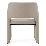 Lasara Modern Beige Fabric Dining Chair