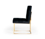 Legend Modern Black & Gold Dining Chair (Set of 2)