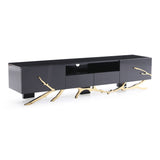 Legend Modern Black & Gold 79" TV Stand