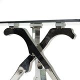 Legend Modern Glass & Stainless Steel Dining Table