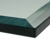 Legend Modern Glass & Stainless Steel Dining Table
