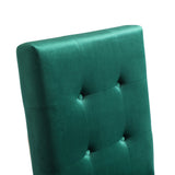 Legend Modern Green Velvet & Rosegold Dining Chair (Set of 2)