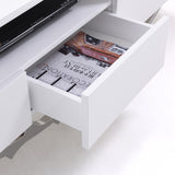 Legend 79"-Wide Modern White TV Stand