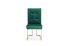 Legend Modern Green Velvet & Rosegold Dining Chair (Set of 2)
