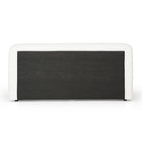 Liam Modern Ivory Fabric Upholstered Bed