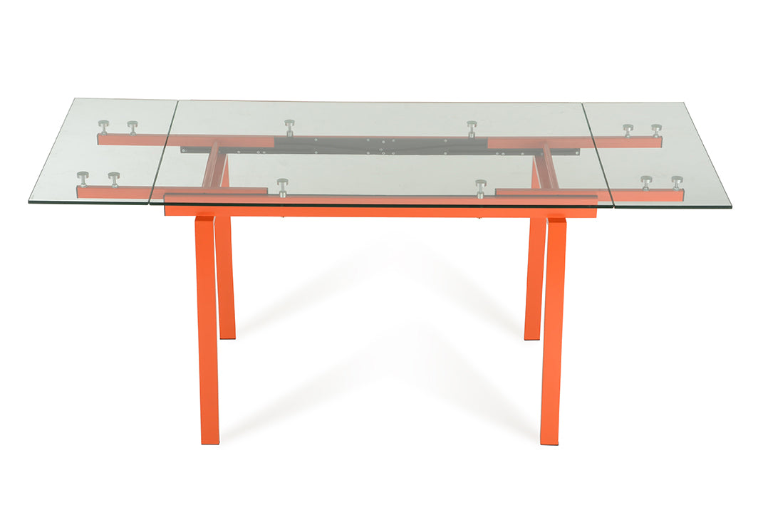 Linus Contemporary Glass Extendable Dining Table