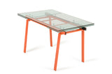 Linus Contemporary Glass Extendable Dining Table