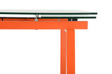 Linus Contemporary Glass Extendable Dining Table