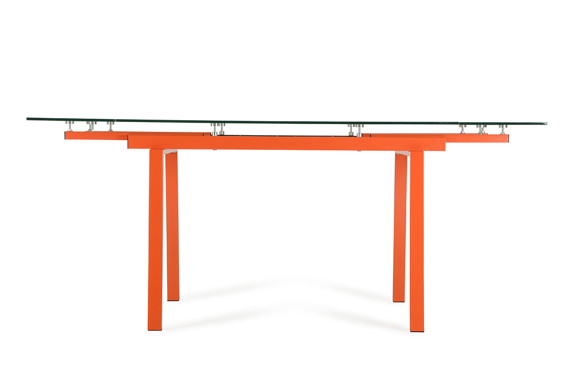 Linus Contemporary Glass Extendable Dining Table