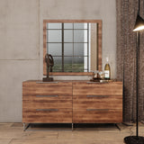 Lorenzo Italian Modern Light Oak Bedroom Set