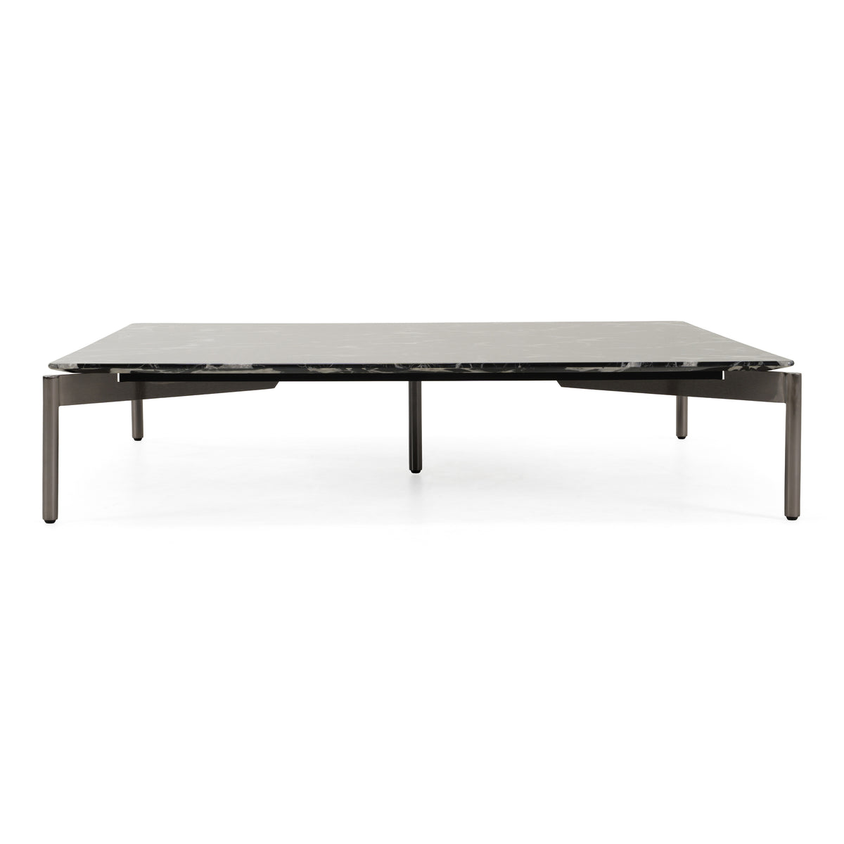 Lothal Modern Black Faux Marble Coffee Table