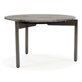 Lothal Modern Grey Faux Marble End Table