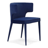 Lucero Modern Blue Velvet Dining Armchair