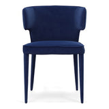 Lucero Modern Blue Velvet Dining Armchair