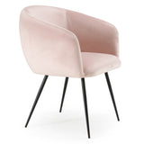Conroy + Luzerne Modern Black + Pink Dining Table Set