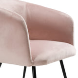 Conroy + Luzerne Modern Black + Pink Dining Table Set