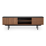 Maggie Modern Walnut and Grey TV Stand