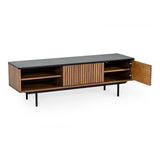 Maggie Modern Walnut and Grey TV Stand
