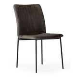 Maggie Modern Black and Brown Dining Chair (Set of 2)