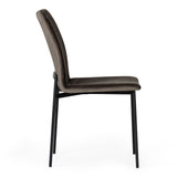 Maggie Modern Black and Brown Dining Chair (Set of 2)