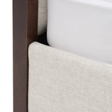 Manhattan Contemporary Canopy Brown Oak Bed