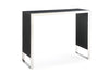 Manston Modern Black Oak & Stainless Steel Bar Table