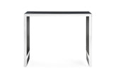 Manston Modern Black Oak & Stainless Steel Bar Table