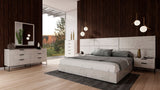  Mielcasa | White Califonia King Nova Domus Marbella Italian Modern White Marble Bed Set | SKU VGACMARBELLA-SET-WHT-CK | MPN: 78177 | Free Delivery & Free Return