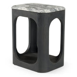 Marco Modern Black & White Granite End Table