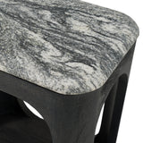 Marco Modern Black & White Granite End Table