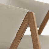 Marcus Modern Light Grey Vegan Leather Dining Chair (Set of 2)