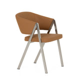 Marcus Modern Camel Vegan Leather Dining Chair (Set of 2)