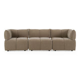 Marisol Modern Taupe Fabric Sectional Sofa