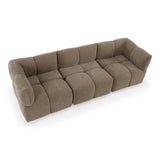 Marisol Modern Taupe Fabric Sectional Sofa