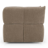 Marisol Modern Taupe Fabric Swivel Accent Chair