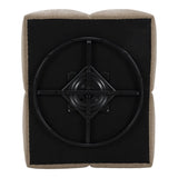 Marisol Modern Taupe Fabric Swivel Accent Chair