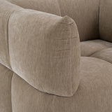Marisol Modern Taupe Fabric Swivel Accent Chair