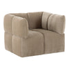 Marisol Modern Taupe Fabric Swivel Accent Chair
