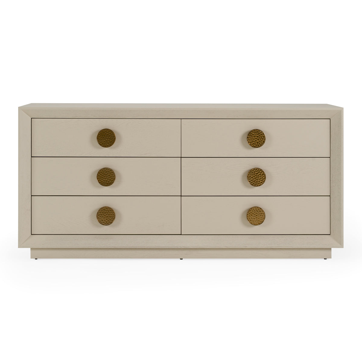 Marjorie Modern Cream & Brushed Gold Dresser