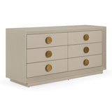 Marjorie Modern Cream & Brushed Gold Dresser