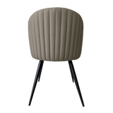 Marnie Contemporary Gray + Pink Dining Chair