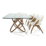Mason & Lucas Modern Walnut Dining Set