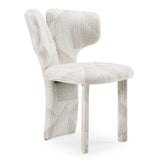 Masuda Modern Beige Pattern Fabric Dining Chair (Set of 2)