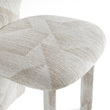 Masuda Modern Beige Pattern Fabric Dining Chair (Set of 2)