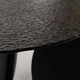 Maxine Modern Hammered Grey Glass Rectangular Dining Table
